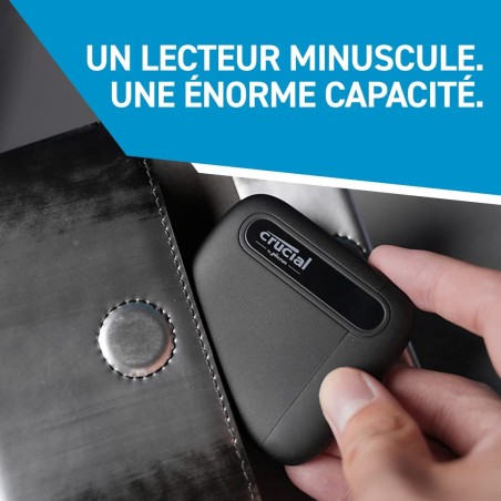 Crucial X6 1To Portable SSD - Jusqu’à 800Mo/s - PC et Mac